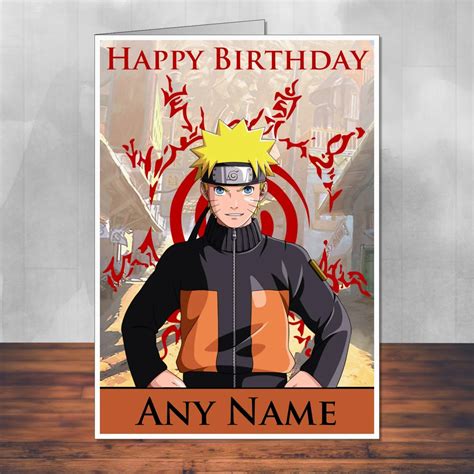 Printable Naruto Birthday Card
